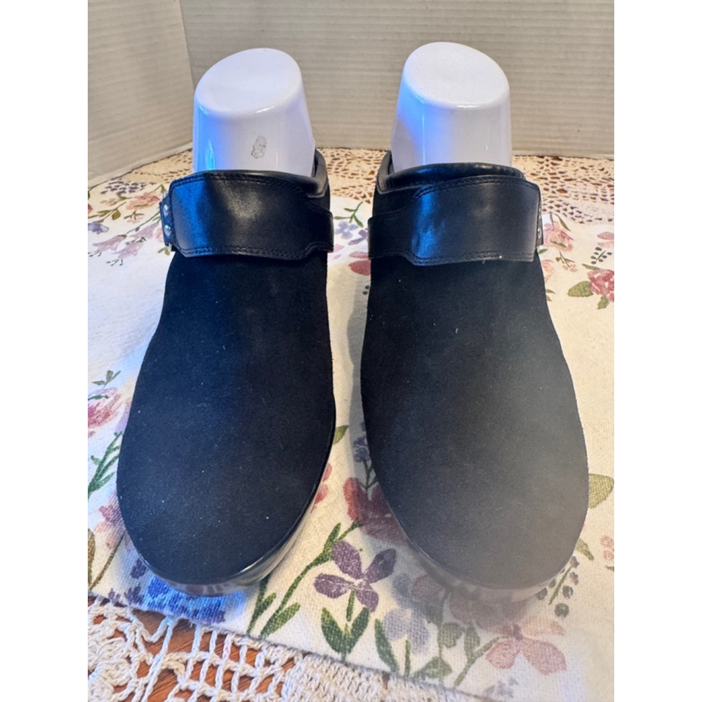 Cole Haan Nike Air Black Suede Clogs Size 11